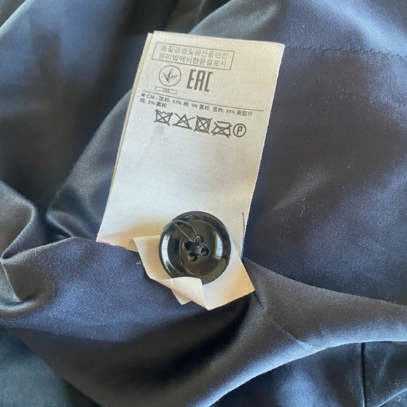 Banana Republic Size 4 Navy Blue Textured Blazer - Picture 5 of 7